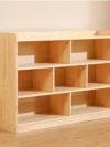 EKRON 6 Section Engineered Wood Storage Organizer Furniture for Commercial or Home Use – Safe Kids Friendly Cabinet Toy Shelf (MR-008 / Oak / 30 x 100 x 70 cm)
