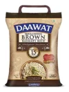 Daawat Brown, Cooks in 15-minute, Full Bran Intact, Fibre-Rich Basmati Rice, 5 Kg