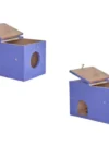 GO7 Wooden Squirrel House, Comfortable & Safe House Pack of 2