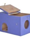 GO7 Wooden squirrel House Comfortable Safe Wooden for Home Squirrel pack of 1