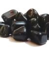 GO7, Black Polished Glossy Pebble Stones 500 Grams