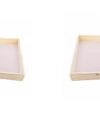 GO7 Tray with Wooden Frame and MDF Base | Trousseau Packing Trays | Serving Tray | Organizers 14×14×2 Pack of 2