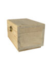 Rustic Pine Wood Treasure Money Box