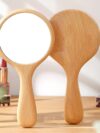 Wooden Frame, Portable Single Side Handheld Vanity Mirror Cute, Travel Hand Mirror & Personal Makeup Face Mirror for Womens Girls