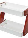 Wood Multipurpose Triangluar Countertop Spice Rack | Kitchen Counter Top Organizer | 2-Tier | Stylish Kitchen Storage Organizer Tiered Shelf| Jars And Bottle Holder & Kithen Decor Item(Z Shape)